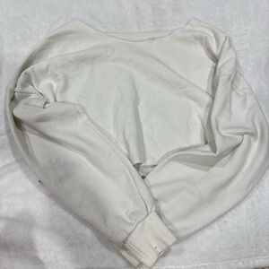 Primark Off-White Cropped Sweatshirt